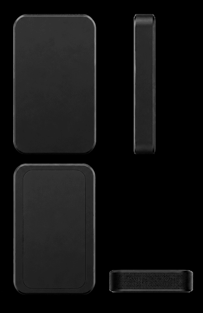 Creator Wear shown from the front, side, back, and mic grille